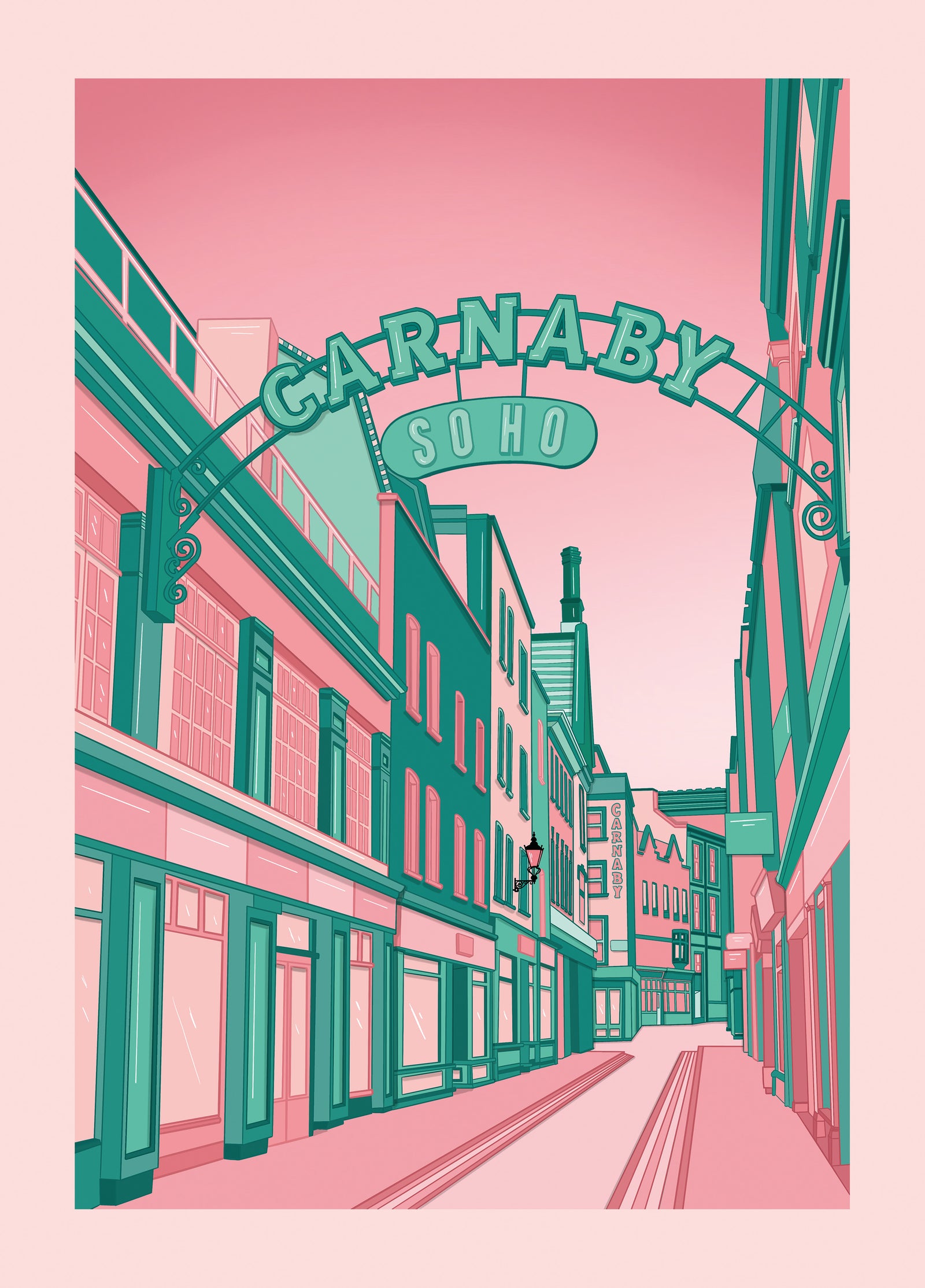 Carnaby Street London Location Card