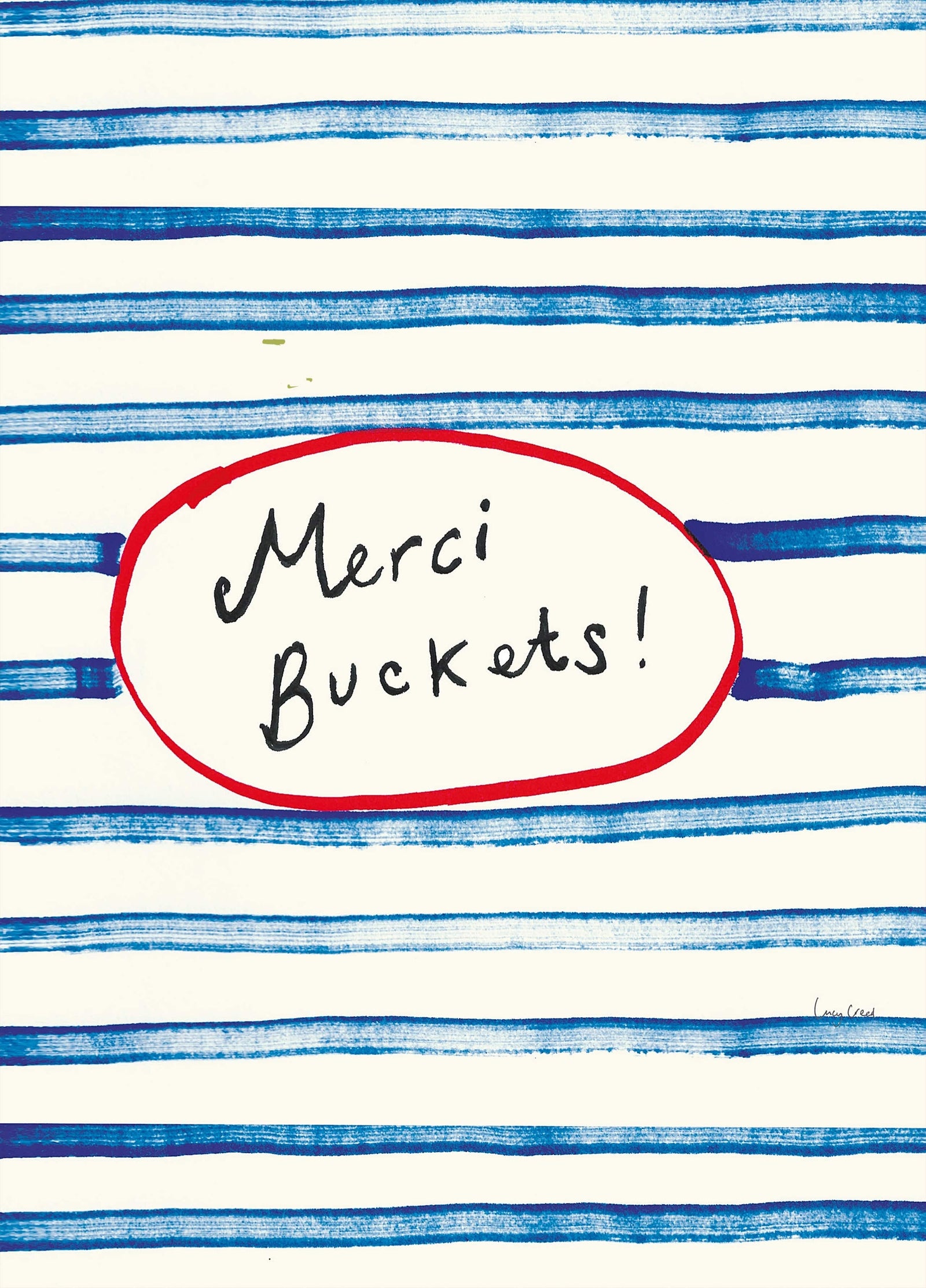 Merci Buckets! Card