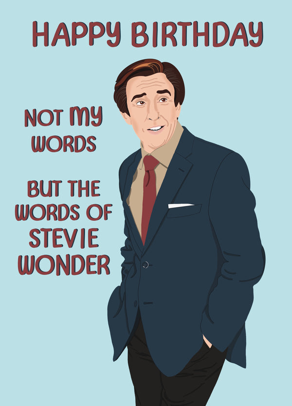Alan Partridge - Funny Birthday Card