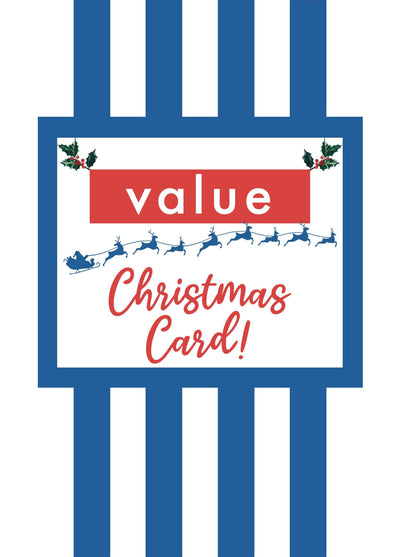 Supermarket Value - Funny Christmas Card