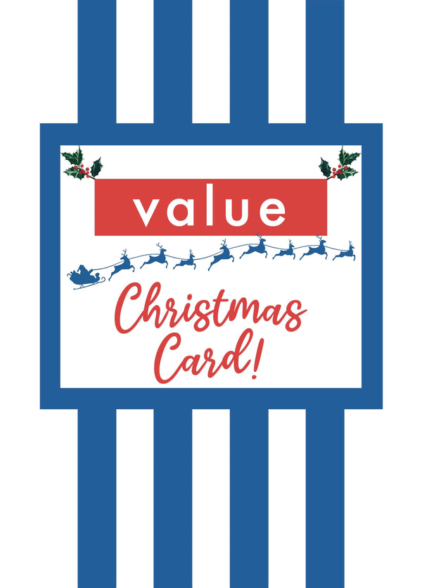 Supermarket Value - Funny Christmas Card