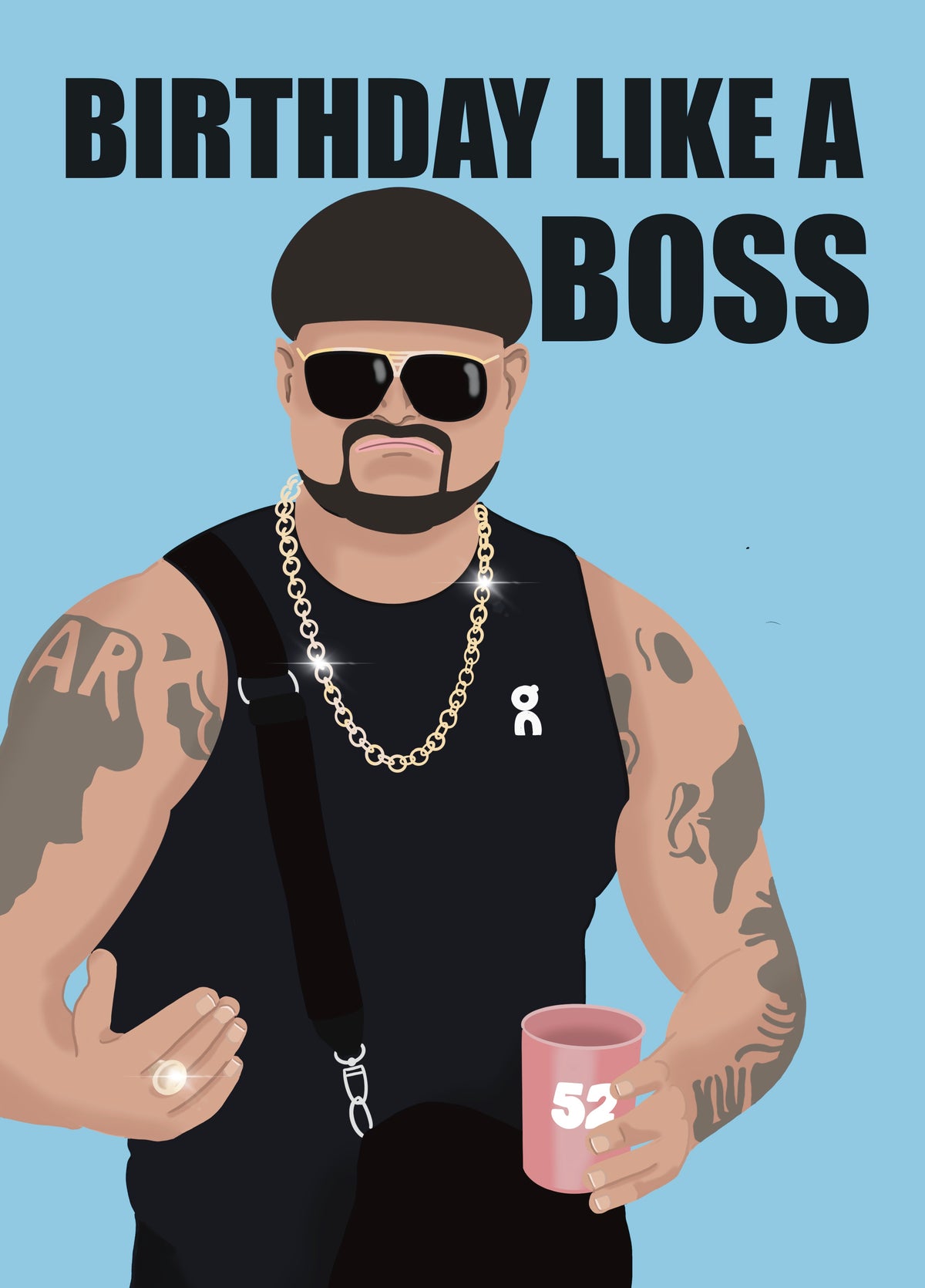 Ibiza Final Boss - Funny Birthday Card