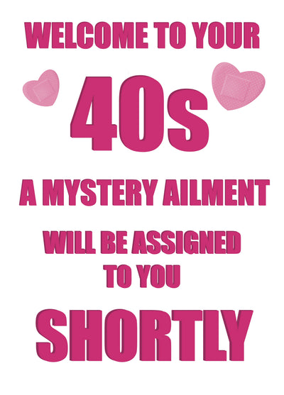 40th Birthday Card