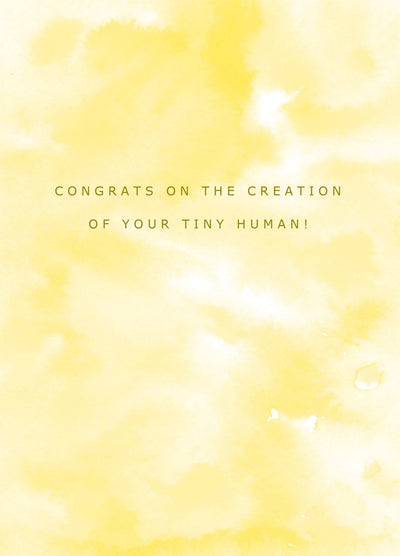 Congrats On The Creation Of Your Tiny Human Card