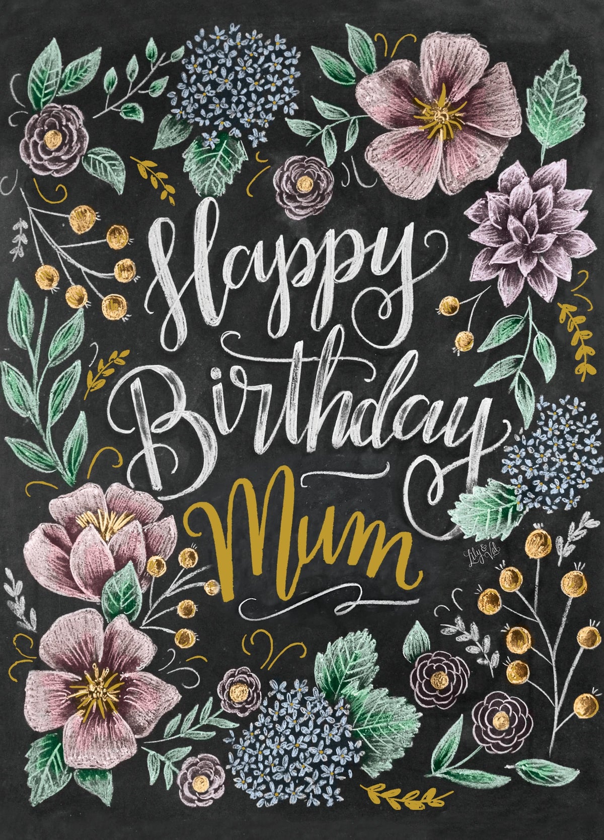 Happy Birthday Mum Card