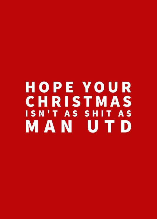 Christmas Card For A Manchester Utd Fan