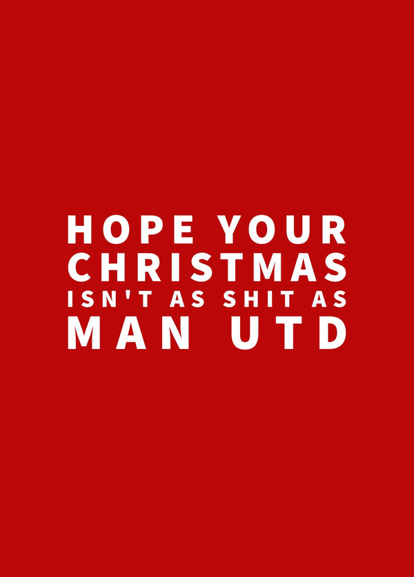 Christmas Card For A Manchester Utd Fan