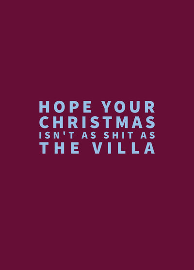 Christmas Card For An Aston Villa Fan