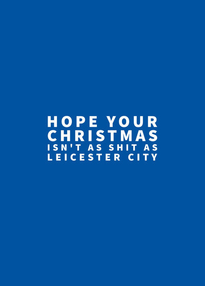 Christmas Card For Leicester City Or Football Fan