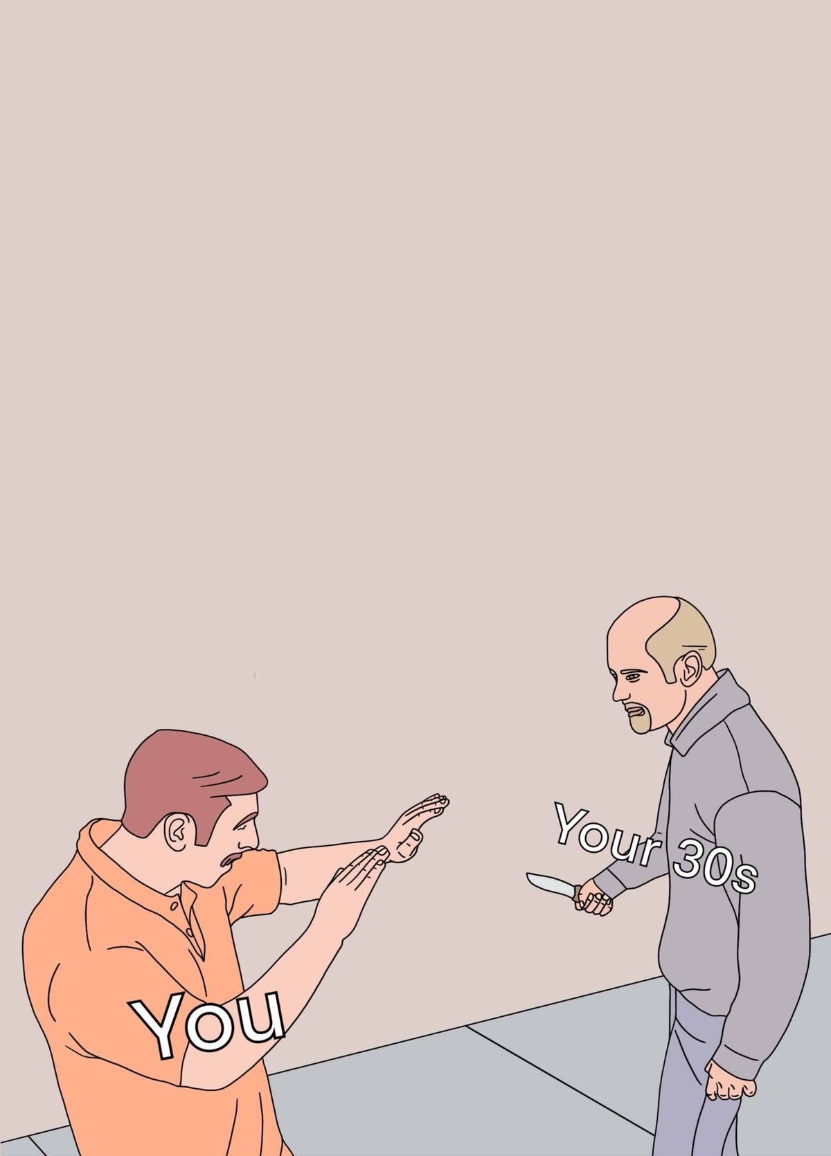 Knife Meme 30th Birthday Card