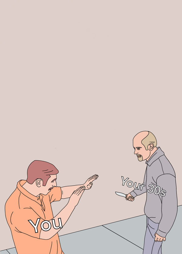 Knife Meme 30th Birthday Card