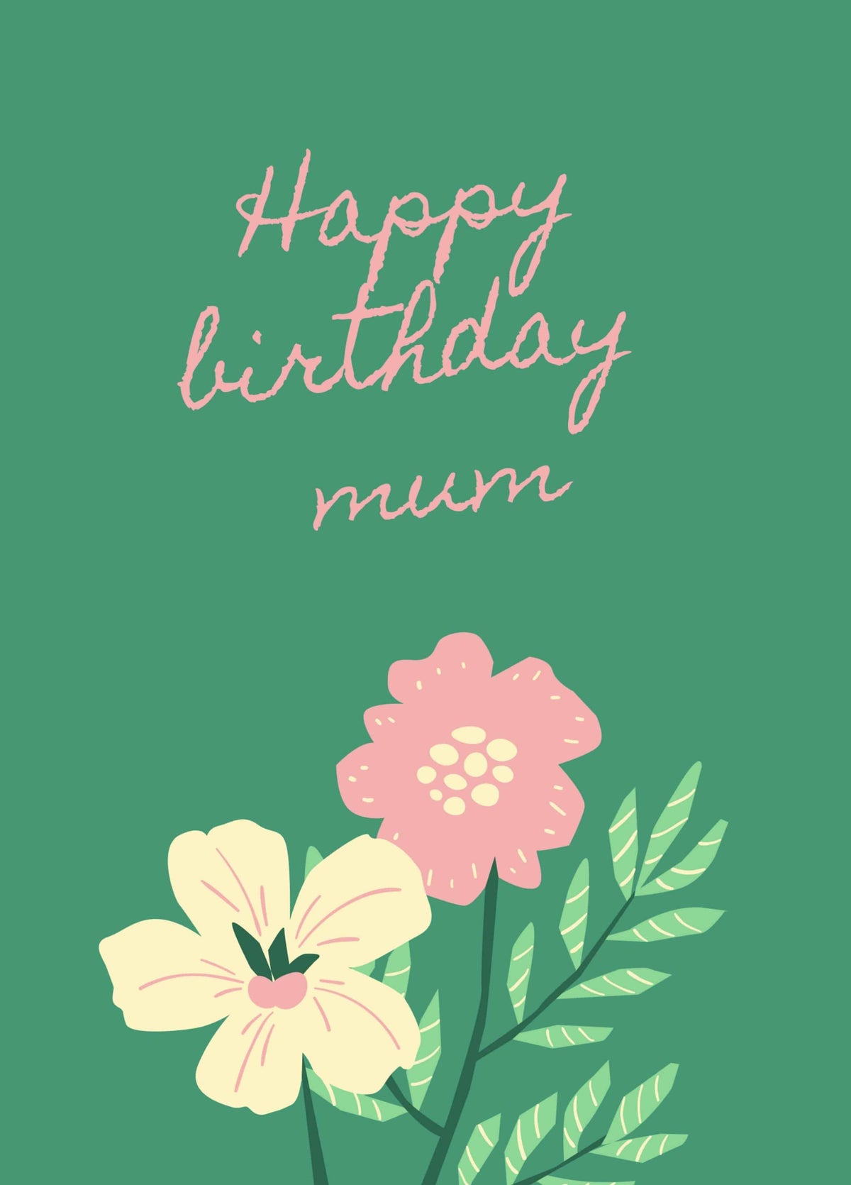 Happy Birthday Mum Card