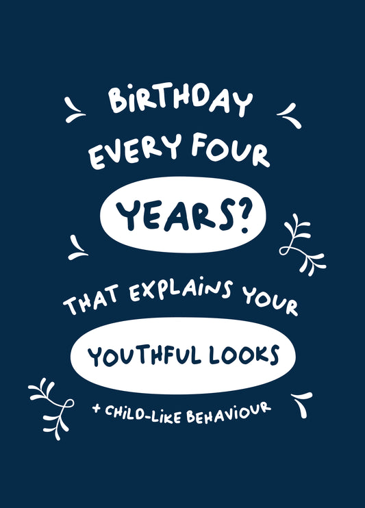 Leap Year Birthday Card