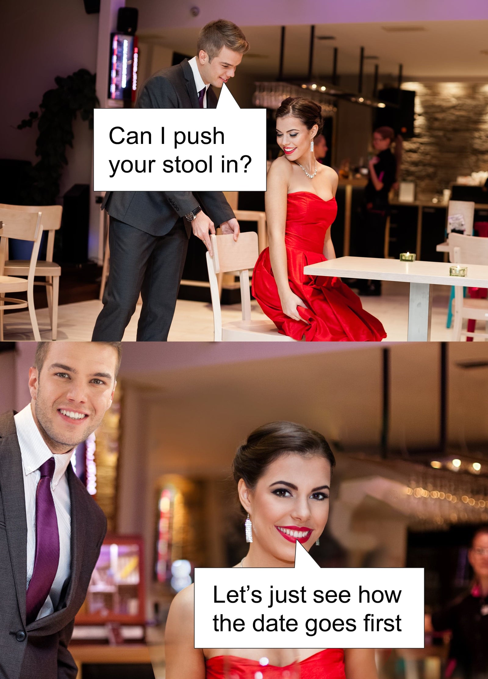 Push Your Stool In Card