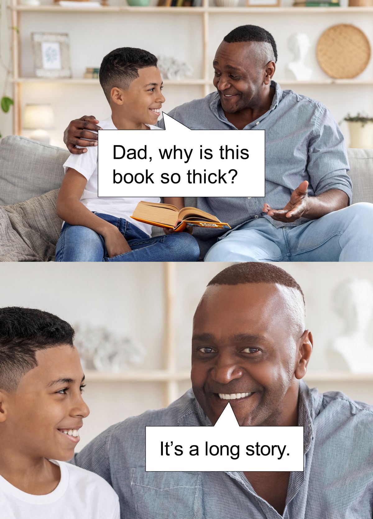 It's A Long Story Card