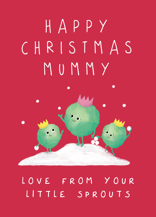 Cute Little Christmas Sprouts For Mummy Card