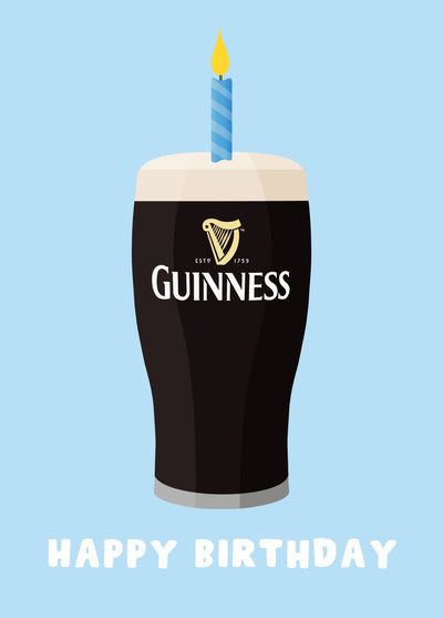 Funny Guinness Birthday Card - Stout
