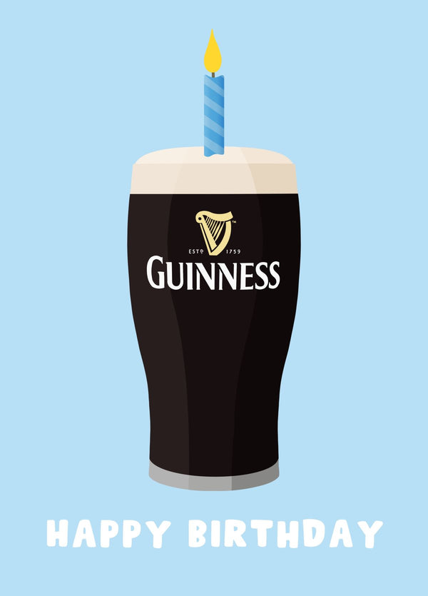 Funny Guinness Birthday Card - Stout