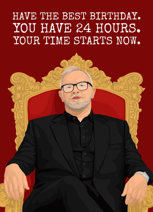 Funny Greg Davies Taskmaster Birthday Card