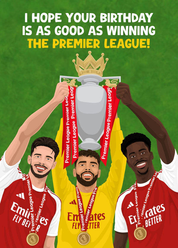Premier League Arsenal Birthday Card