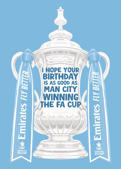 Man City Winning The FA Cup