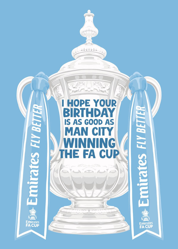 Man City Winning The FA Cup