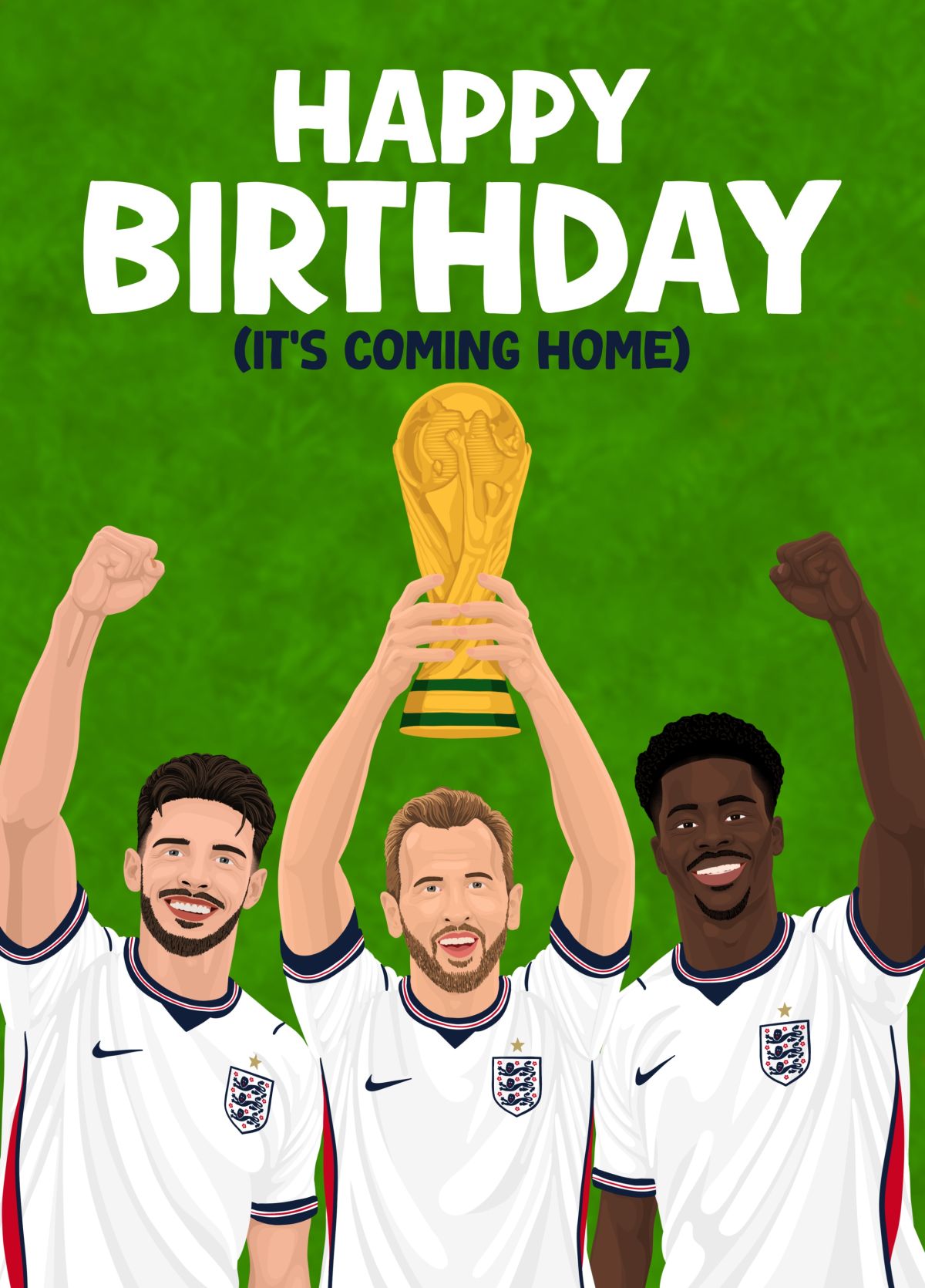 Birthday Its Coming Home England Football Card