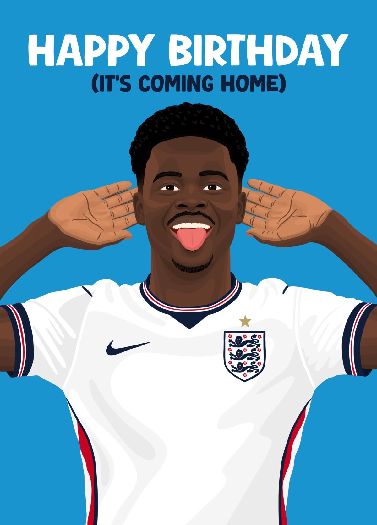 Its Coming Home - Bukayo Saka England Card