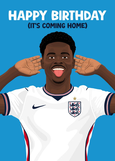 Its Coming Home - Bukayo Saka England Card