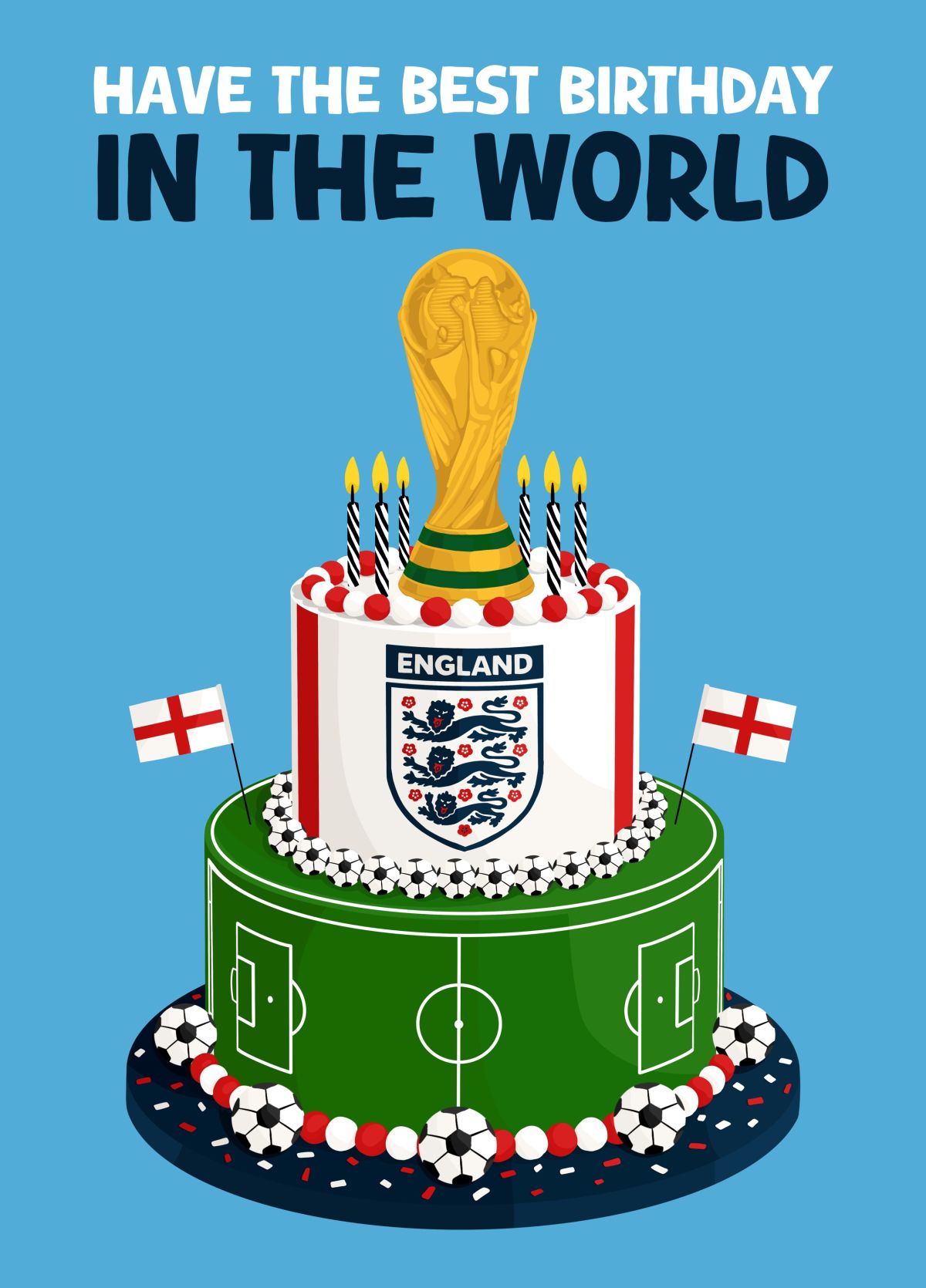 Have The Best Birthday In The World England Cake