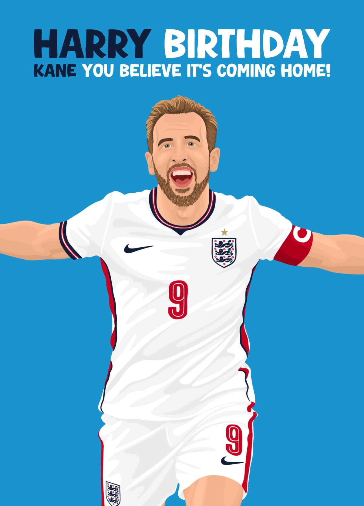 Harry Kane World Cup Birthday Card