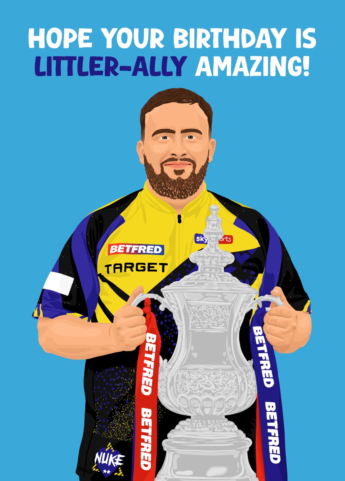 Luke Littler - Darts Birthday Card