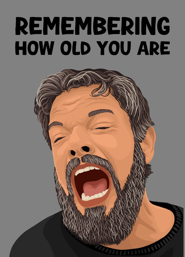Matt Damon Odyssey Birthday Card