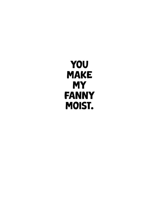 Funny Fanny Anniversary Card