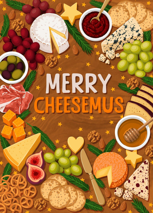 Funny Merry Cheesemas Christmas Card