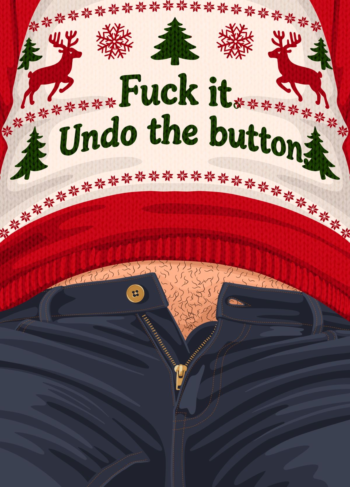 Funny Rude Christmas Jumper Card
