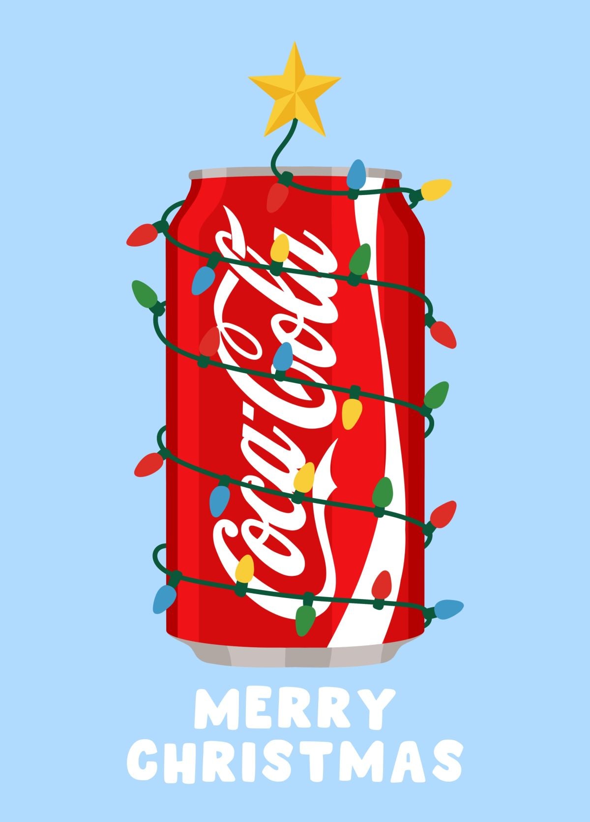 Coca Cola Merry Christmas Card