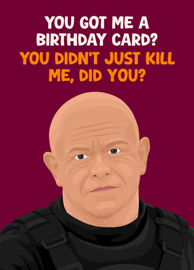 Funny Ross Kemp Celebrity Traitors Birthday Card