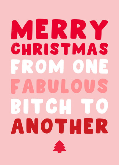 Best Friend Christmas Card - Fabulous
