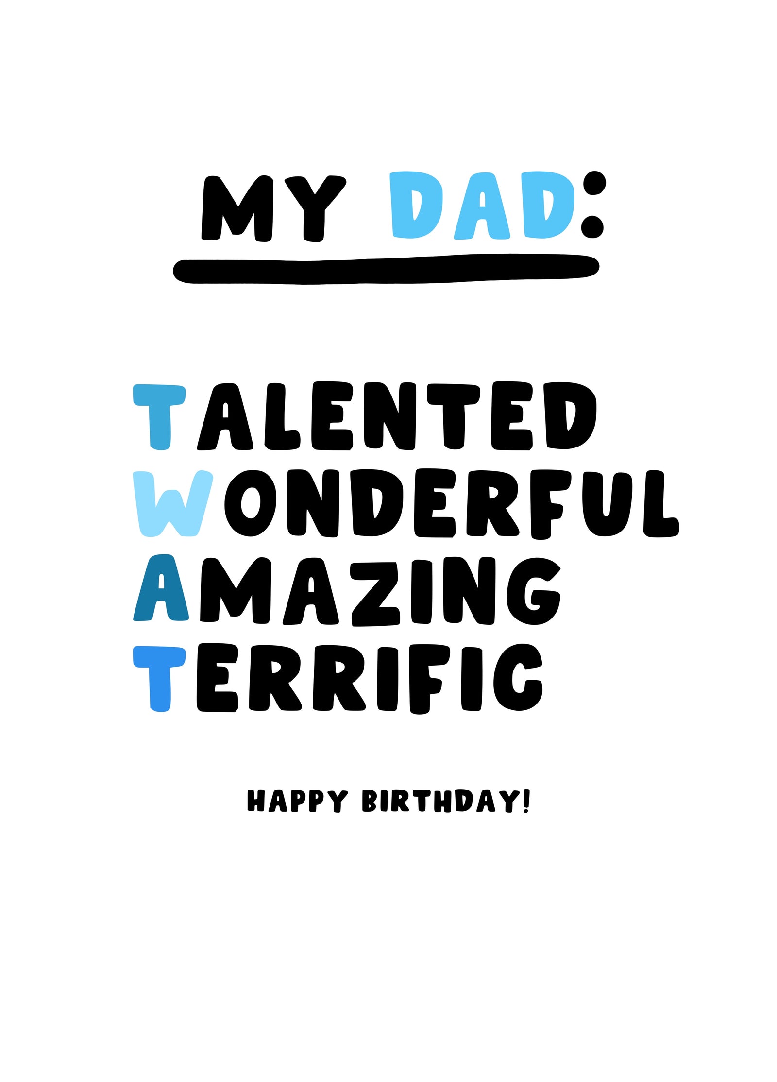 My Dad TWAT Acronym