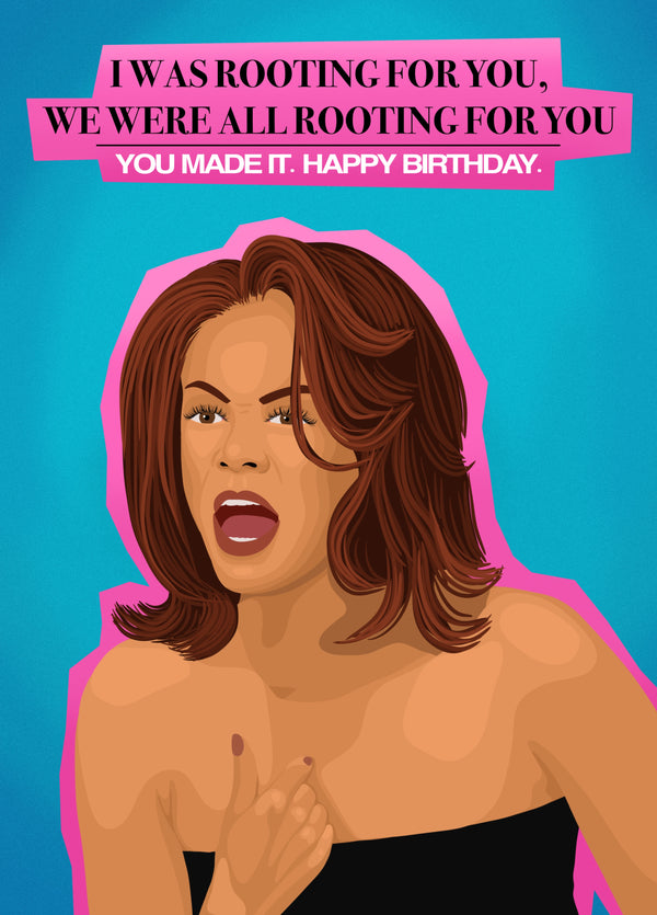 Tyra Banks ANTM Birthday Card