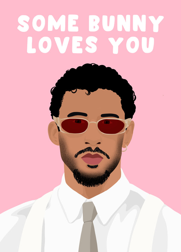 Bad Bunny Love Card