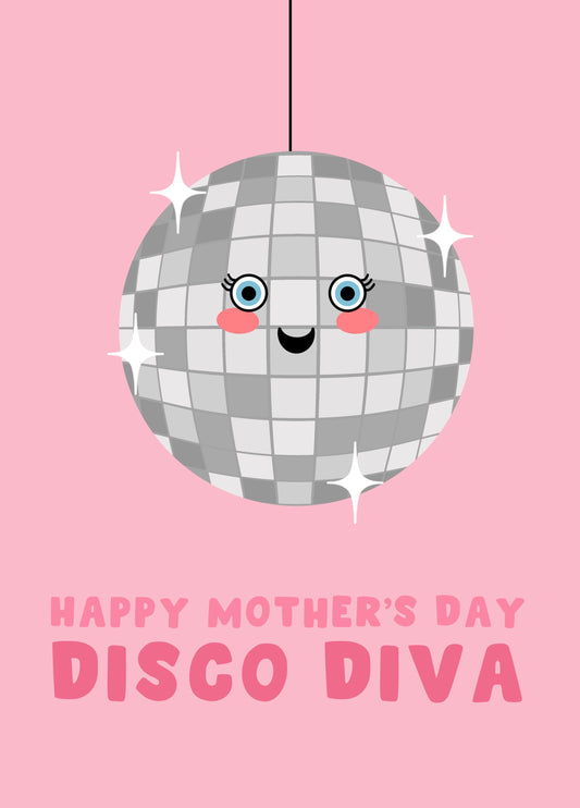 Disco Diva Mothers Day Card
