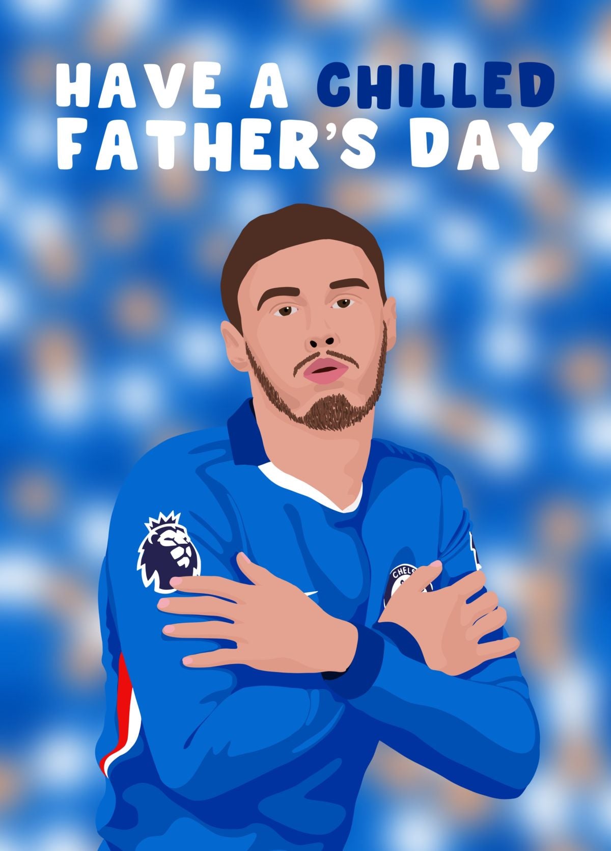 Cole Palmer Chilled Father’s Day Funny Football Card