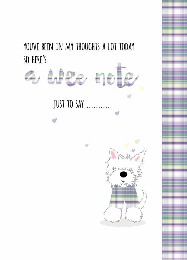 A Wee Note Card