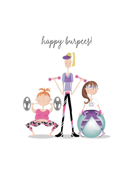 Happy Burpees Card
