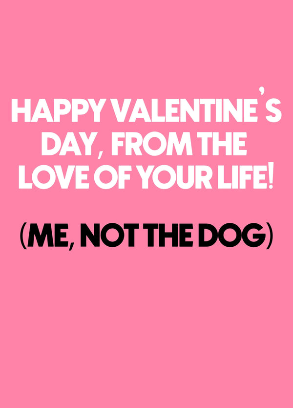 Valentine Love Of Your Life Card