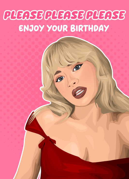 Please Please Please Sabrina Carpenter Card