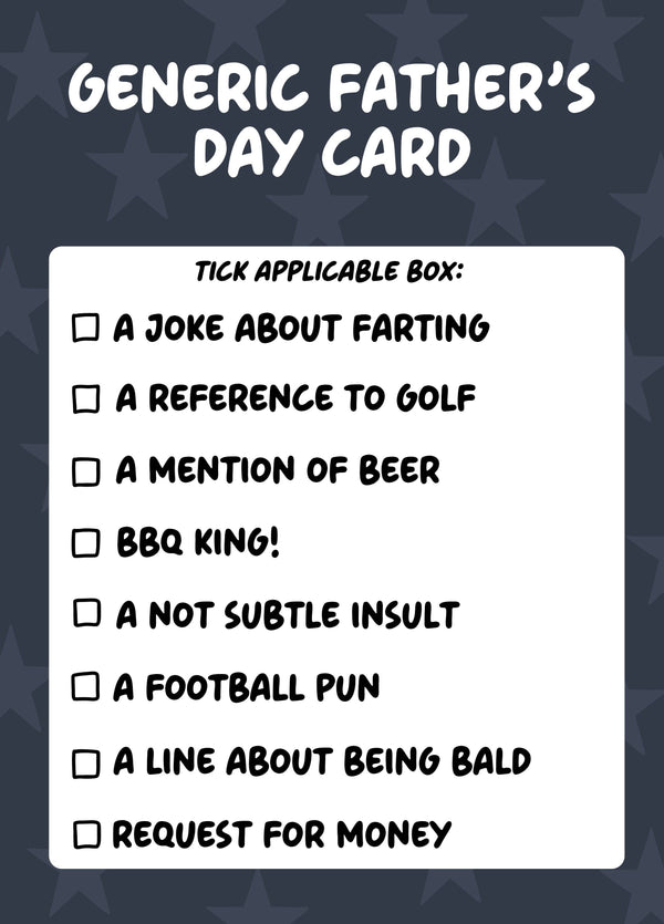 Generic Father's Day Card