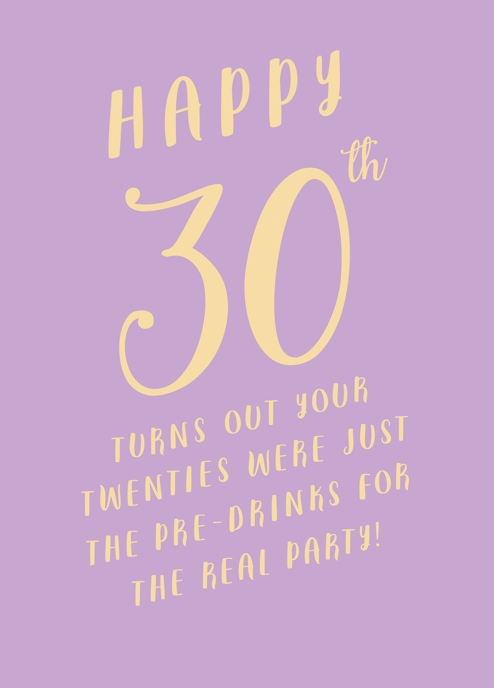 Happy 30th Card
